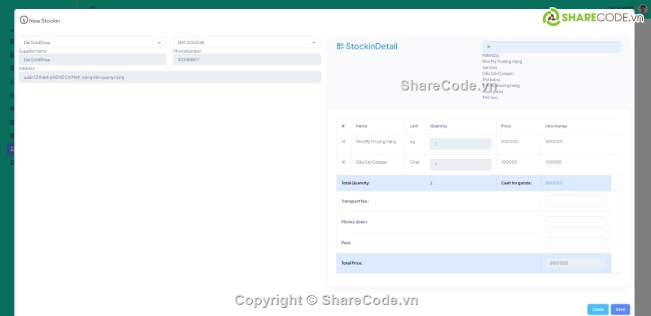 php laravel,quản lý kho hàng,php vs mysql,code Quản Lý Kho